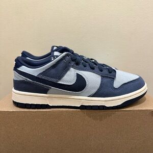 New Men sz 8 Nike Dunk Low Light Armory Blue Denim HF3141-400